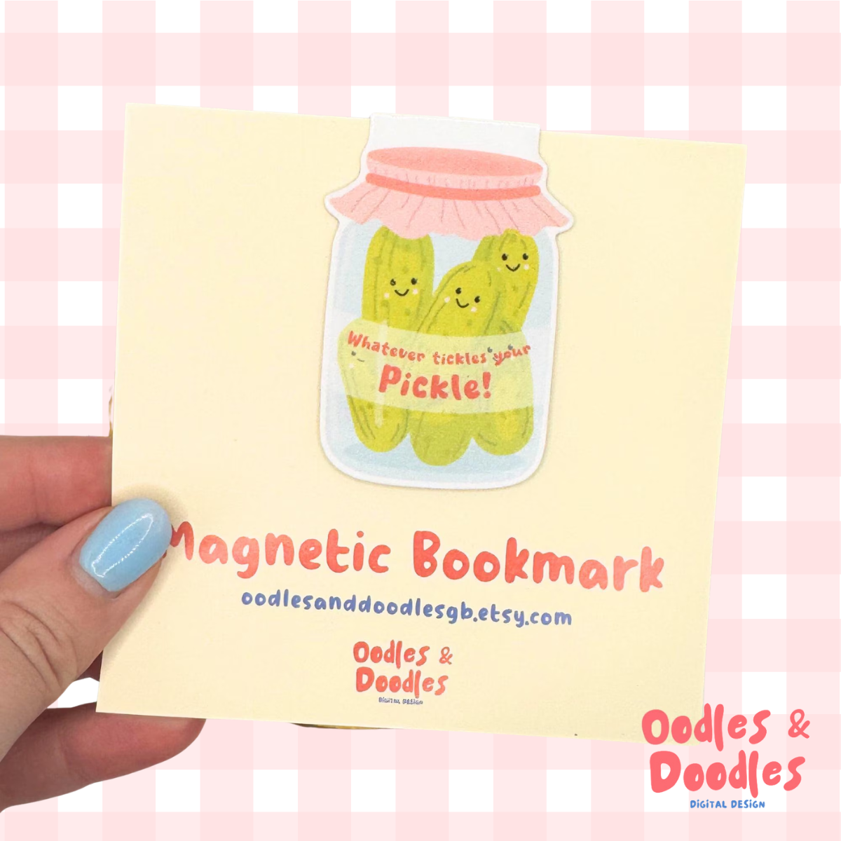 Pickle Jar Magnetic Bookmark | Whatever Tickles Your Pickle
