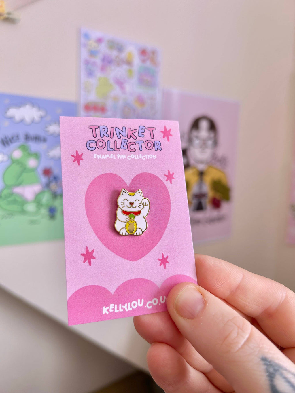 Lucky Cat - Mini Enamel Pin