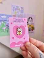 Lucky Cat - Mini Enamel Pin