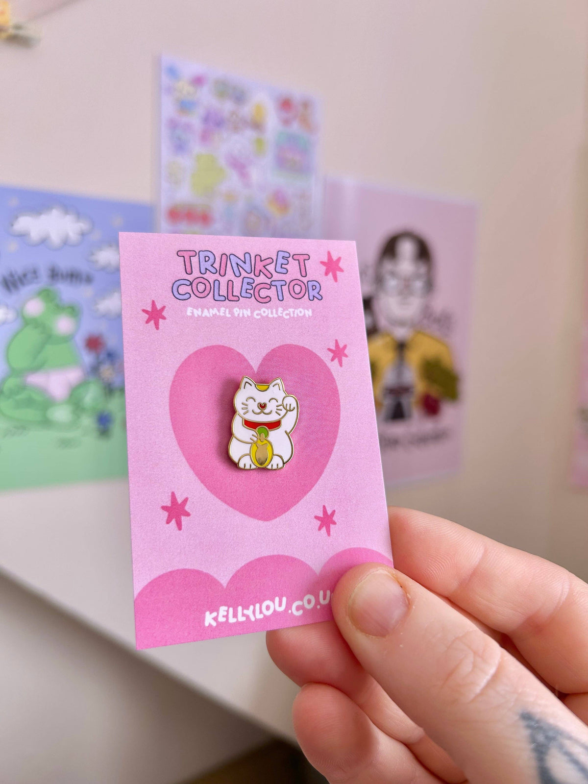 Lucky Cat - Mini Enamel Pin