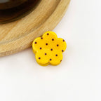 Sweet Polka Dot Flower Mini Hair Claw Clips