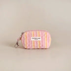 Mini Towel Keyring Bag - Pastel Stripes