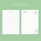 Whimsical Reading Journal Book Review Notebook
