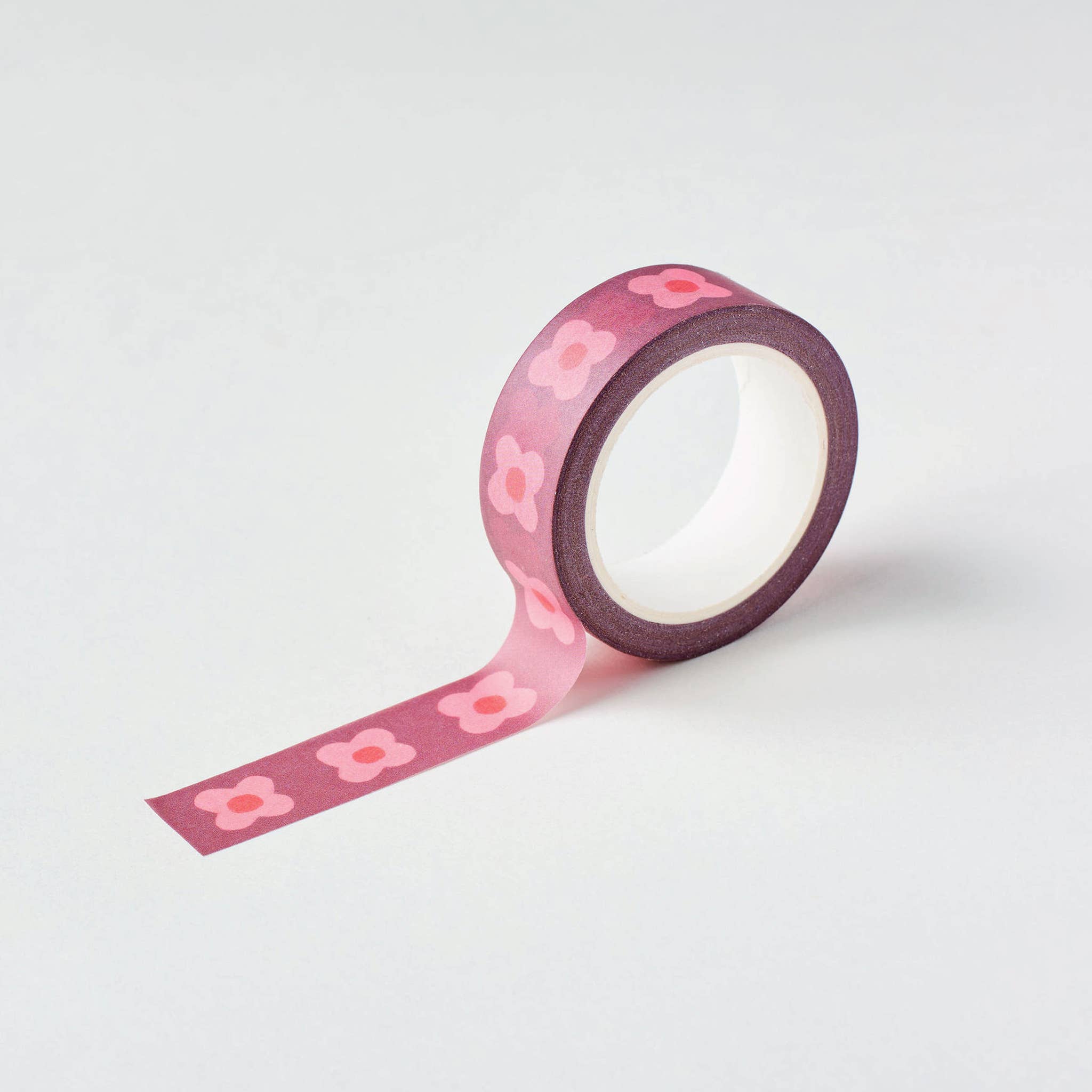 Pink Block Flower Washi Tape