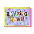 AMAZING NEWS, JUNK JOURNAL CARD
