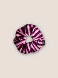 Icon Velvet Scrunchie – Pink and Purple Stripe