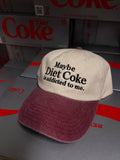 Diet Coke Embroidered Contrast Cap - Vintage Red
