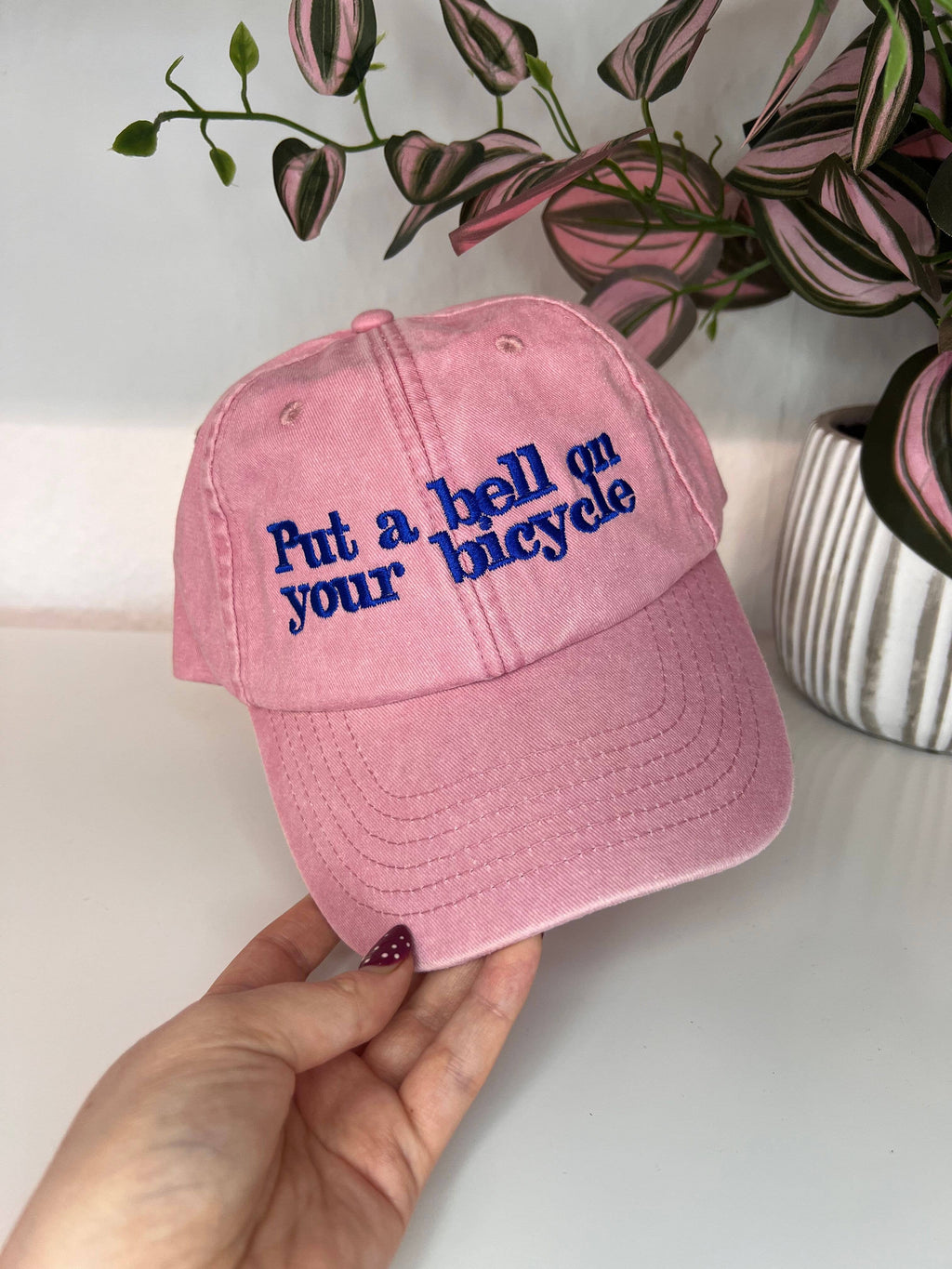 Put a bell on your bicycle Embroidered Vintage Cap
