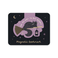 On My Way To Buy Books Witch Cat - Magnetic Bookmark