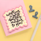 Vinyl Sticker - According to Plan
