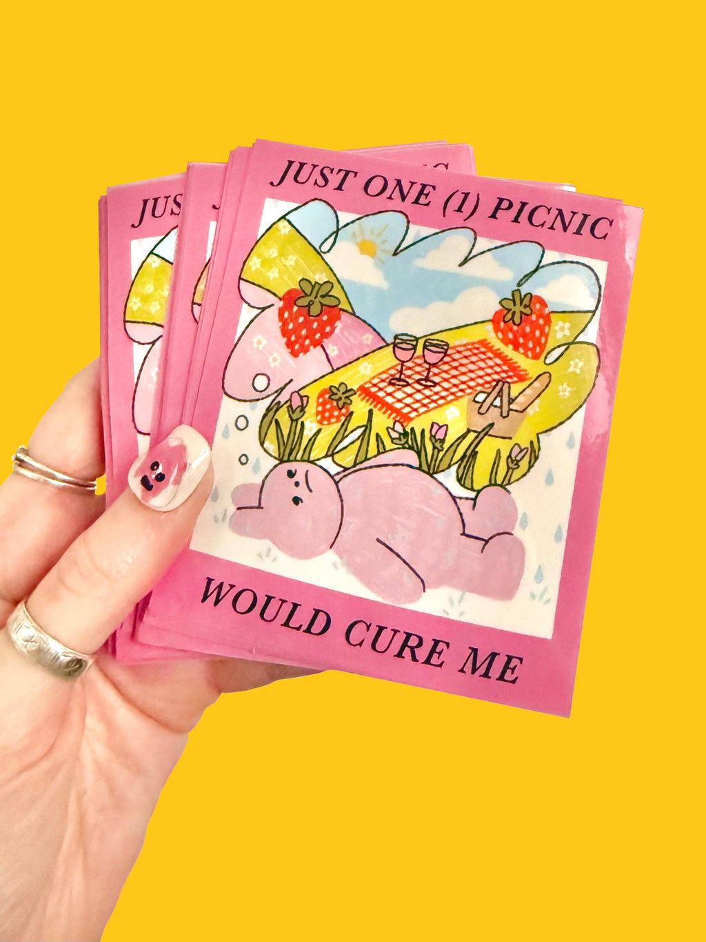 Just One (1) Picnic Sticker