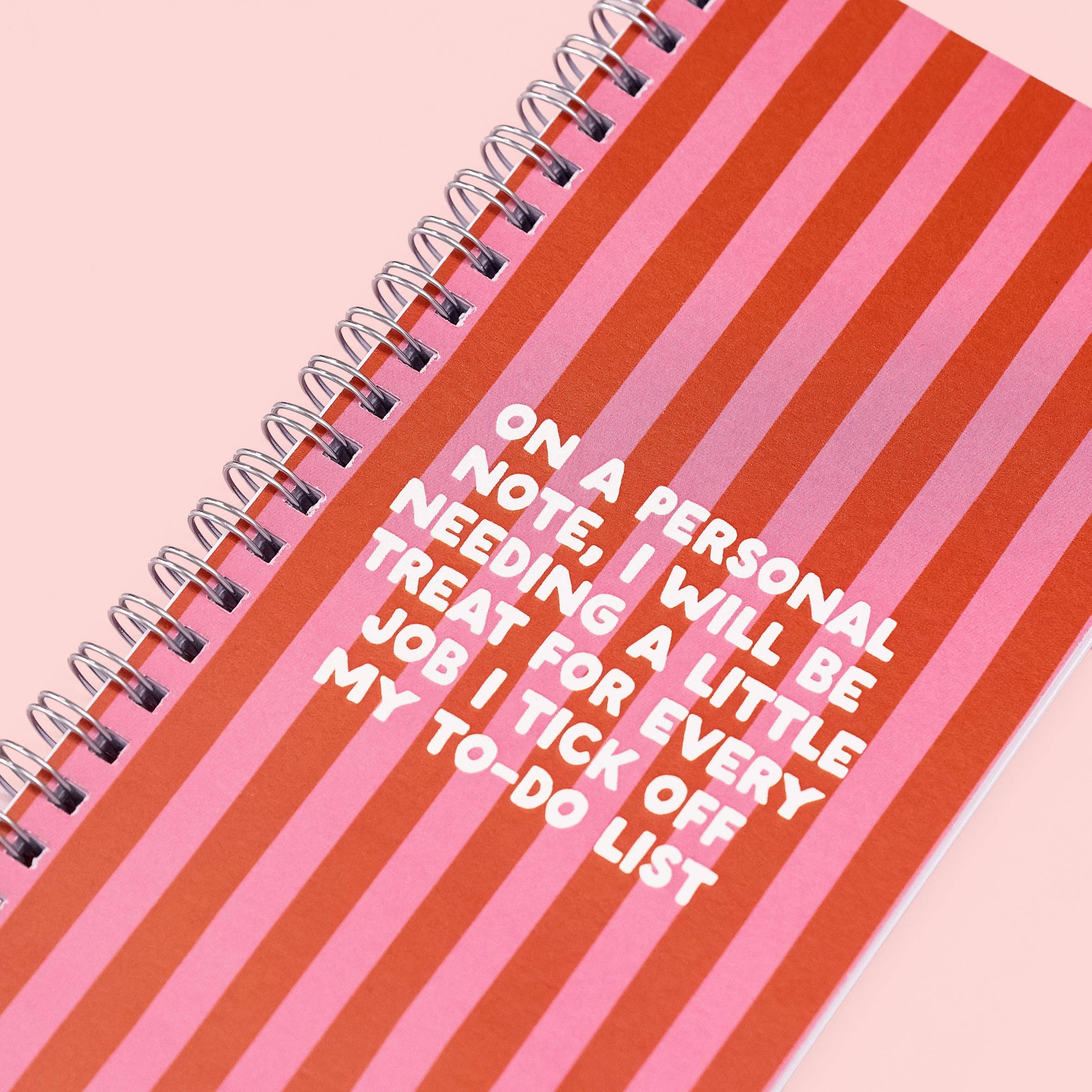 Ringbound Week Planner - Pink & Orange