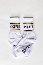 Coffee Please Slogan Sports Socks