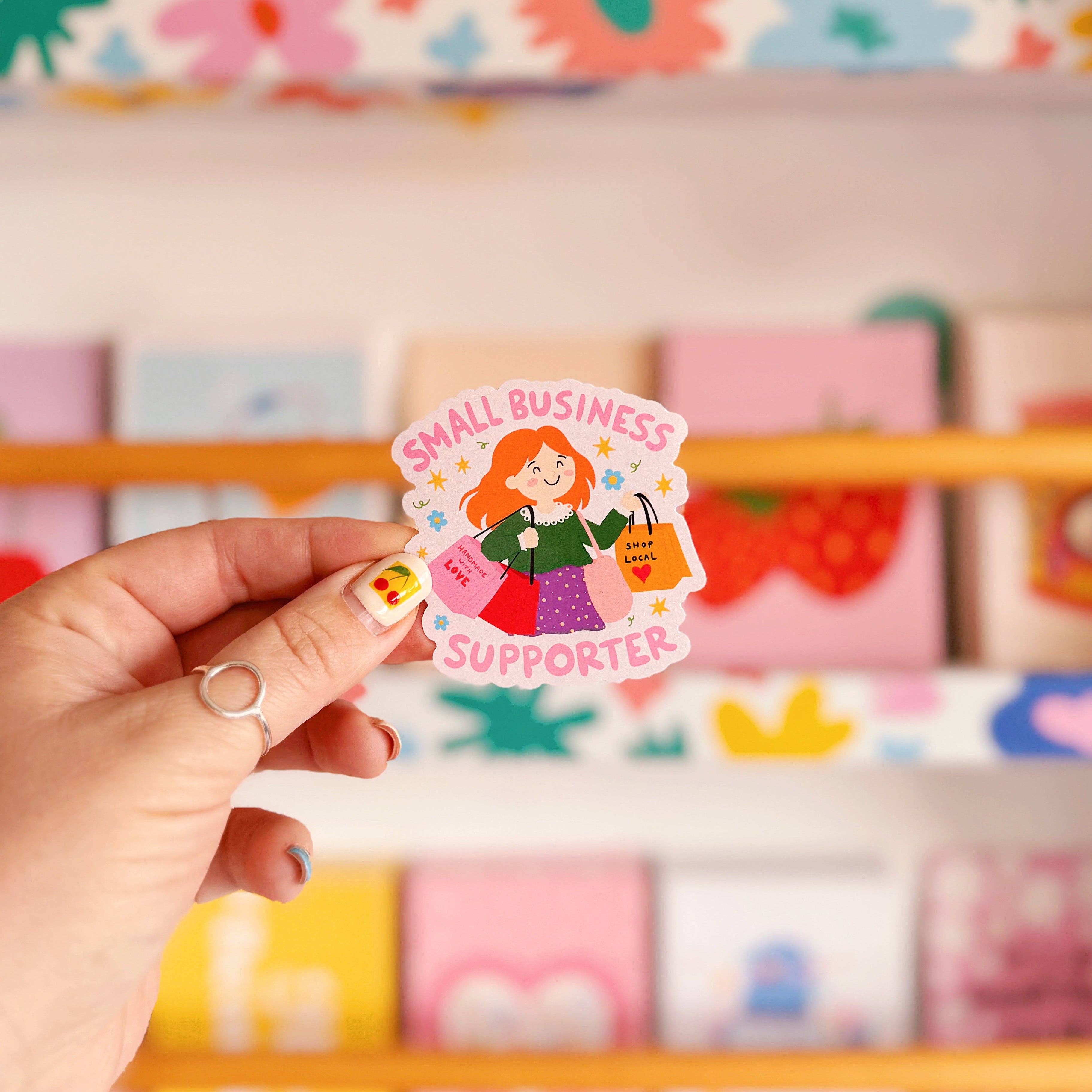 Small Business Supporter Sticker - Waterproof Sticker