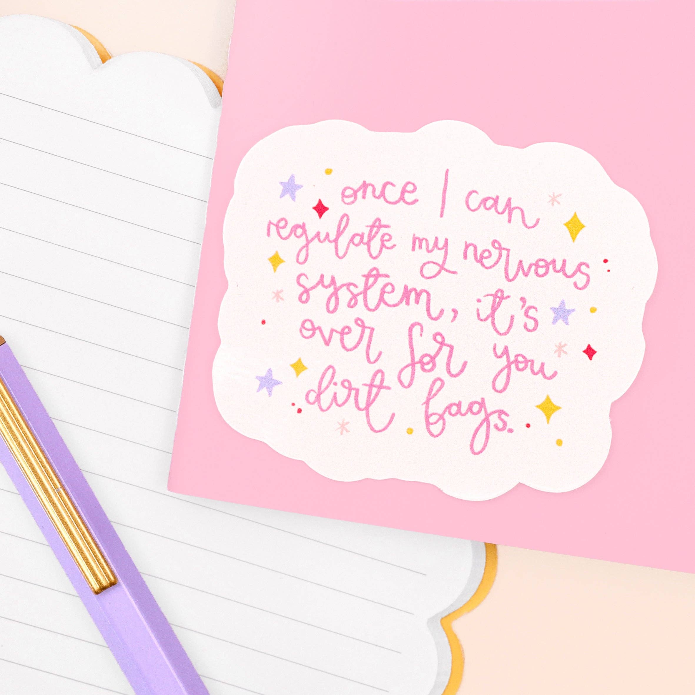 Vinyl sticker - regulate my nervous system