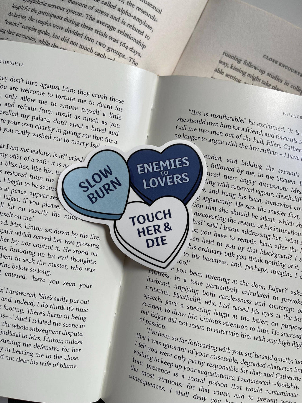 Slow Burn Candy Heart Sticker | Enemies to Lovers