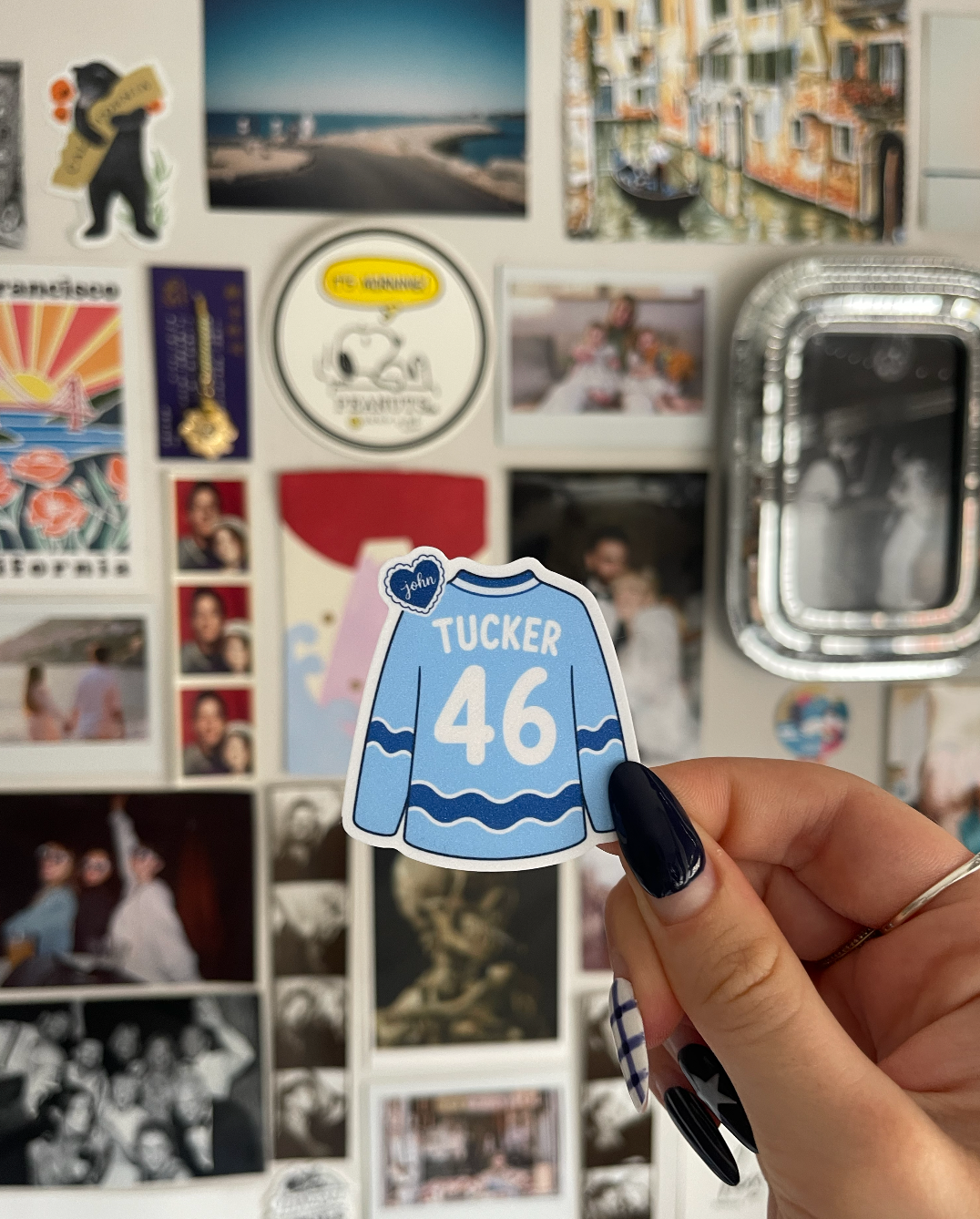 Tucker Glitter Hockey Boys Jersey Sticker
