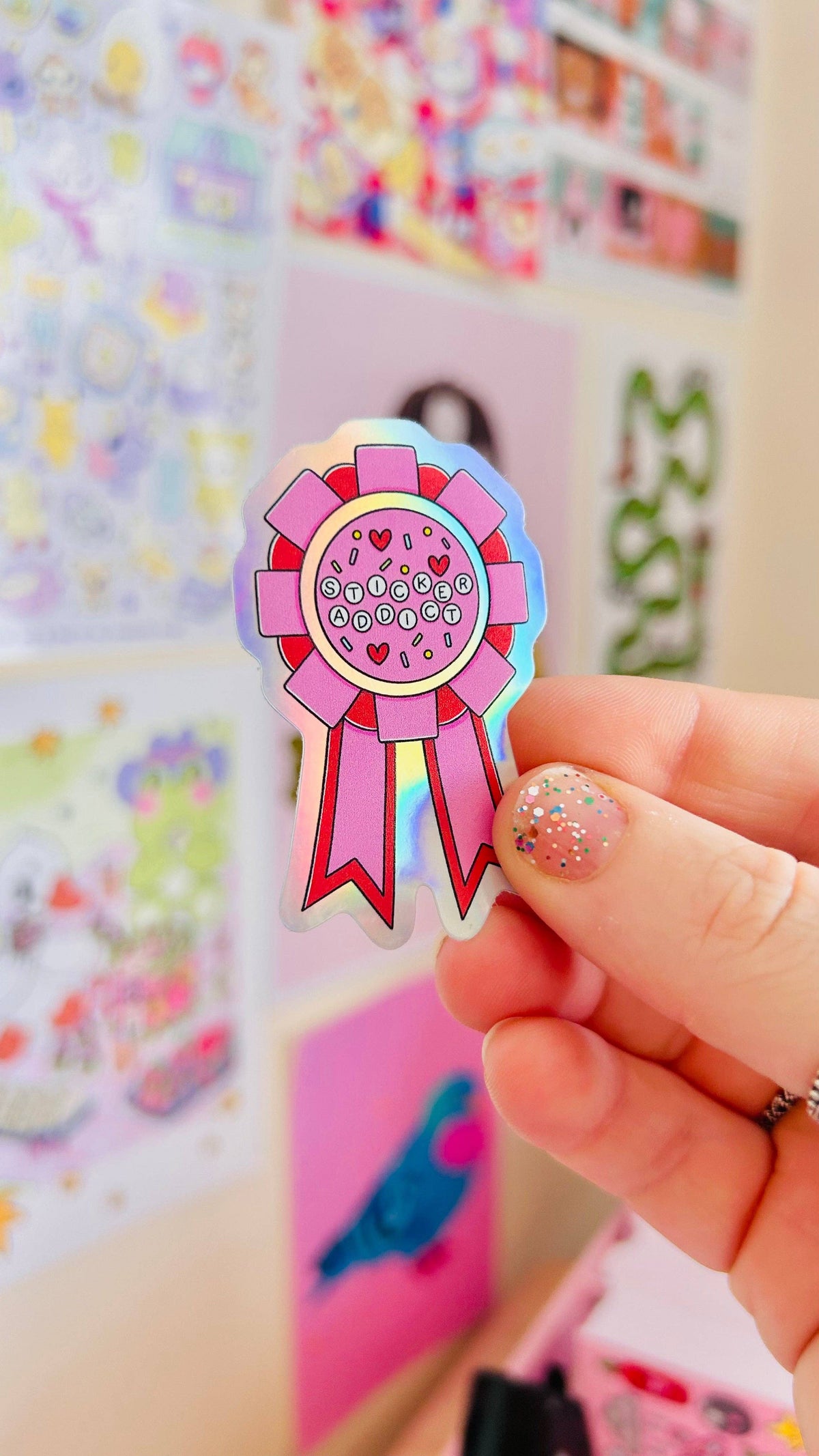 Sticker Addict Rosette - Holographic Sticker
