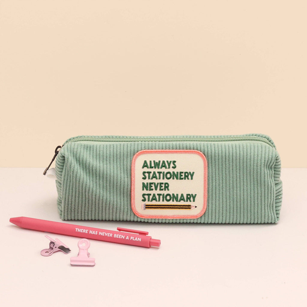Green Pencil Case - Always Stationery, Never Stationary