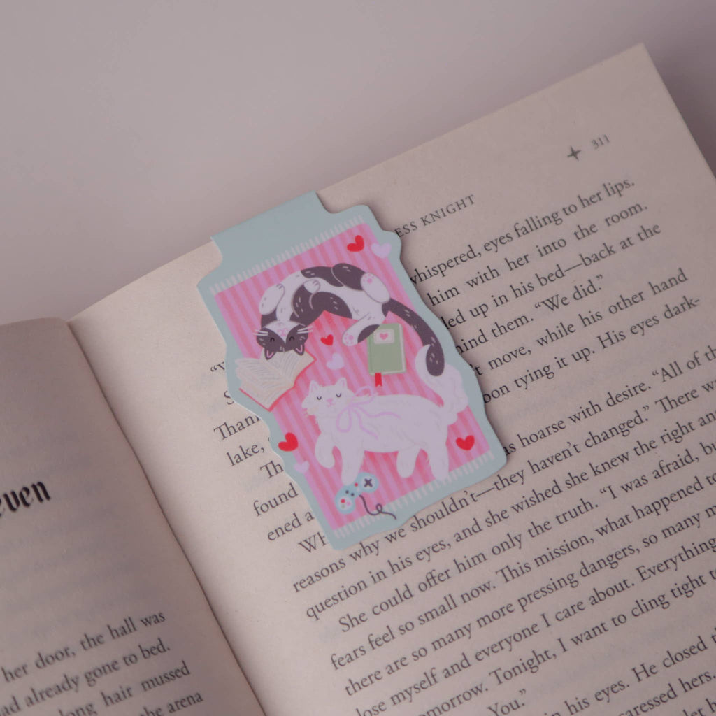 Cosy Cats Magnetic Bookmark
