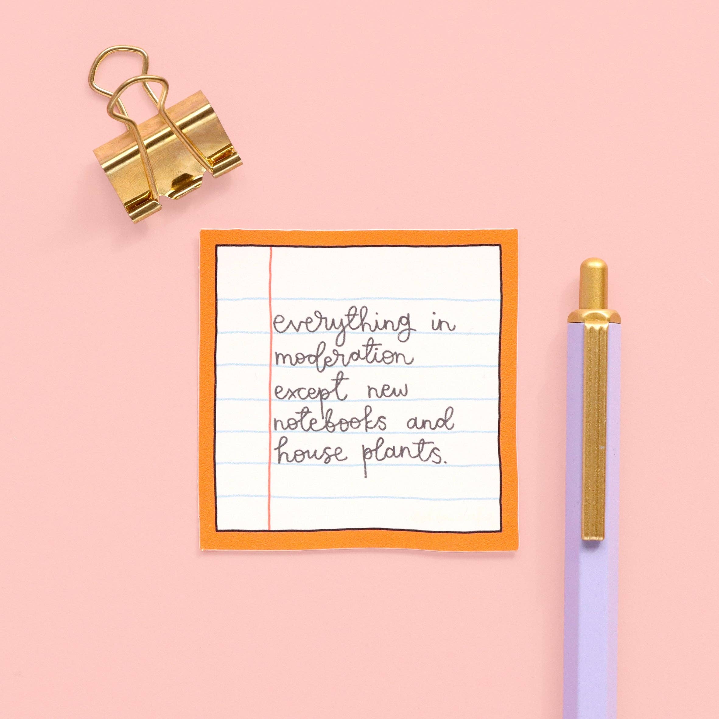 Vinyl Sticker - New notebooks & house plants