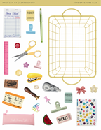 Large Craft Basket Sticker Sheet 