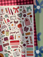 Journal Girl Sticker Sheet