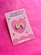 Worm Cutie -  Mini Enamel Pin