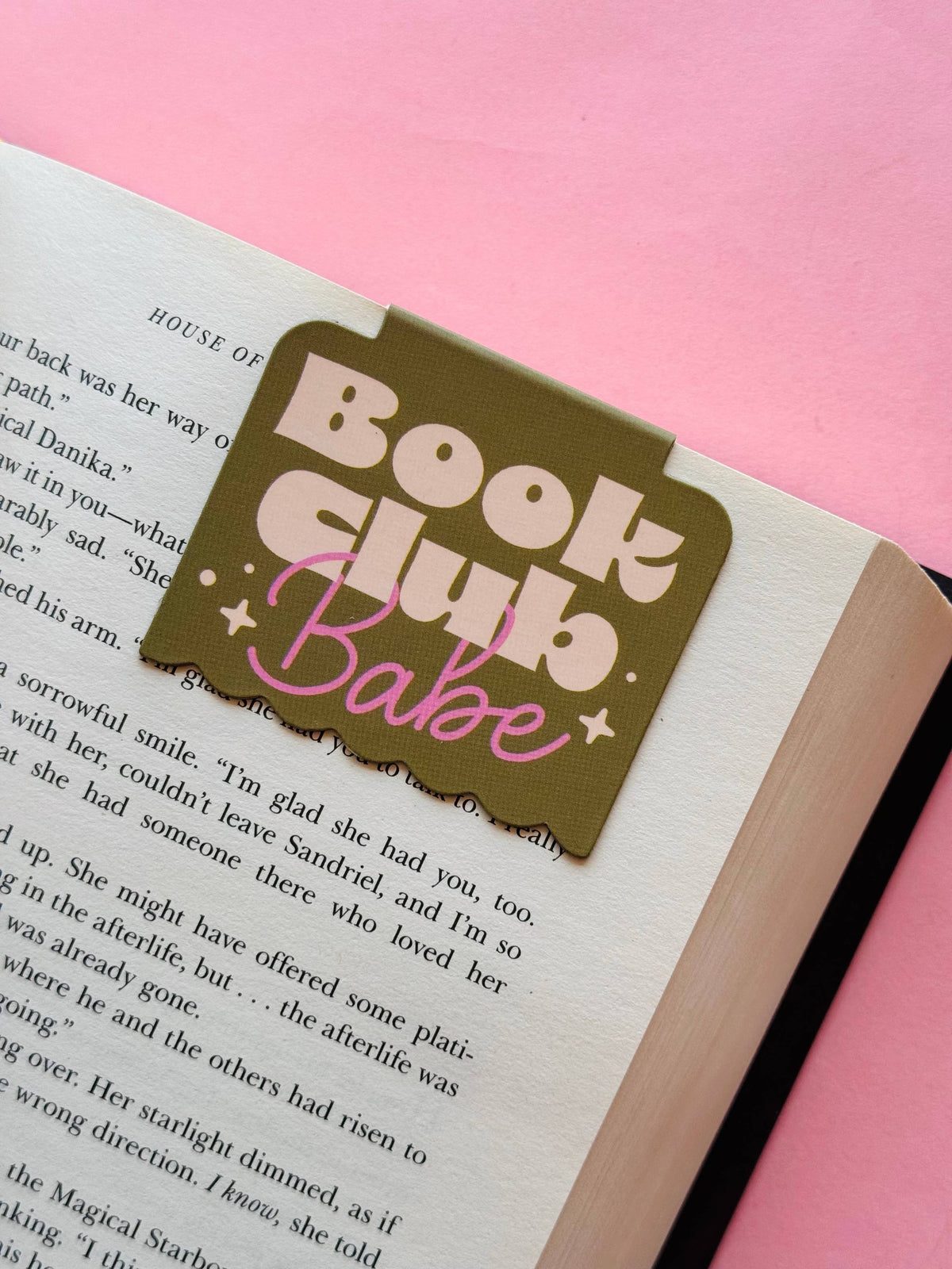 Book Club Babes Green Magnetic Bookmark