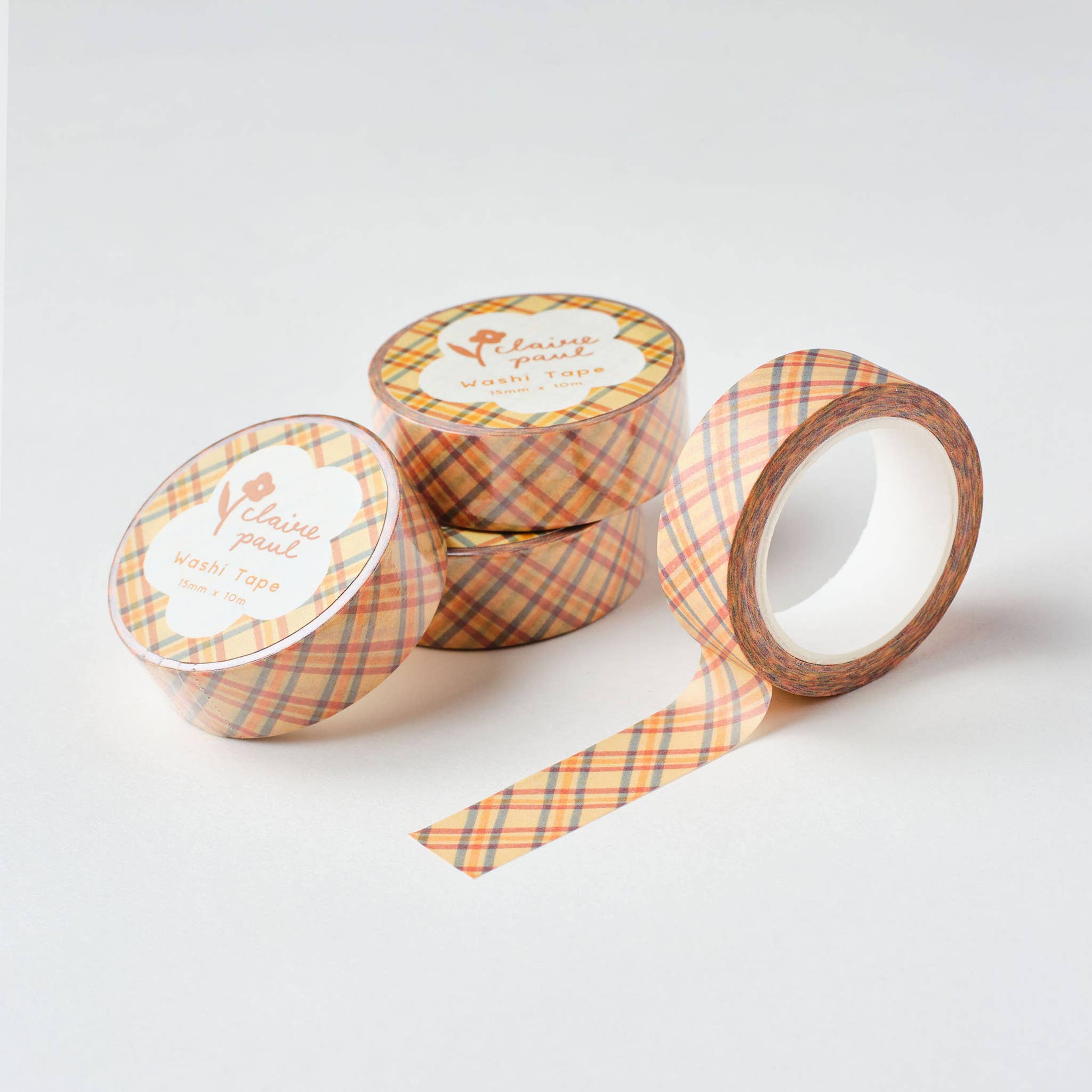 Yellow Check Washi Tape