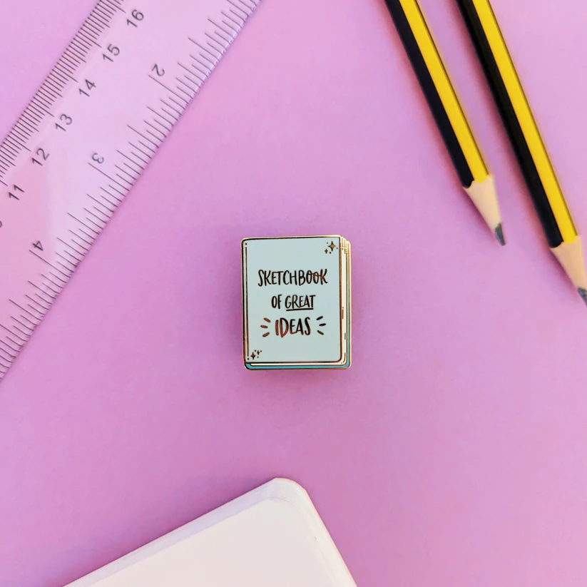 Sketchbook of Great Ideas Enamel Pin