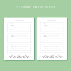 Whimsical Reading Journal Book Review Notebook