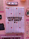 Definitely Not Smut [Hearts] Book & Kindle/E-Reader Sleeve