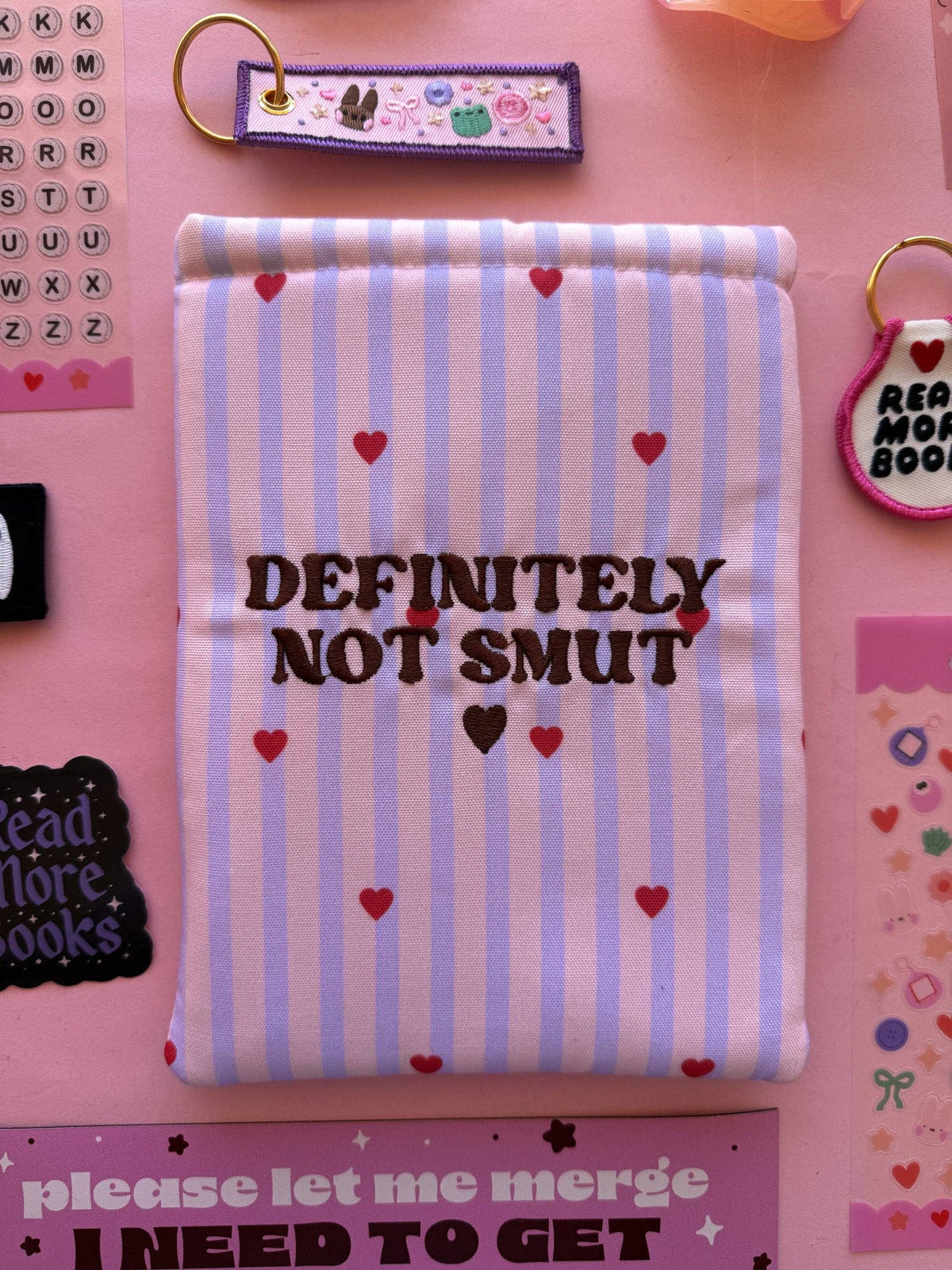 Definitely Not Smut [Hearts] Book & Kindle/E-Reader Sleeve