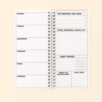 Ringbound Week Planner - Pink & Orange