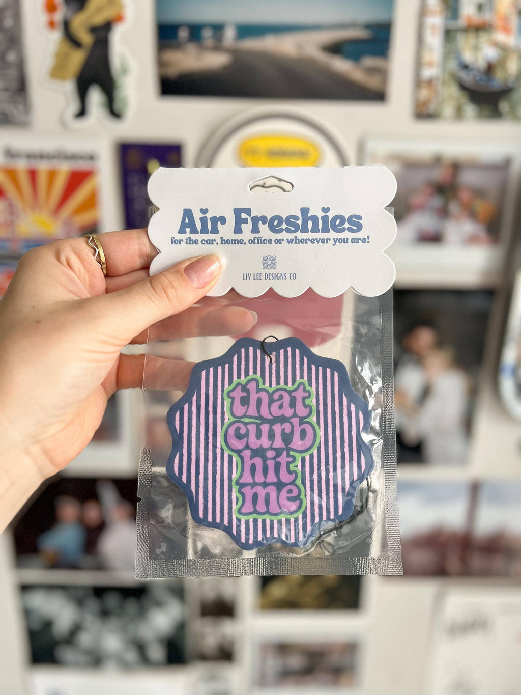 That Curb Hit Me Lavender Car Air Freshener
