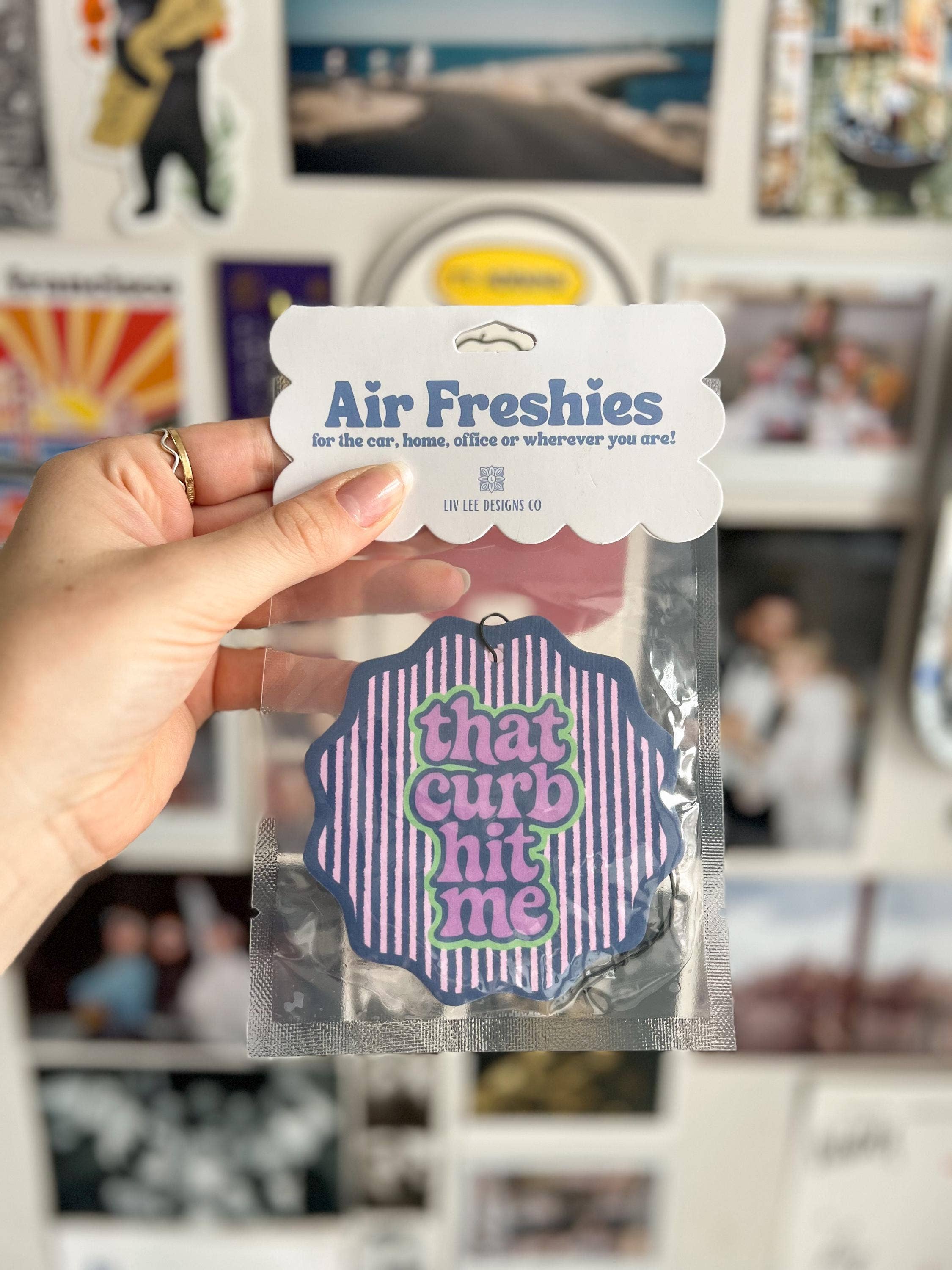 That Curb Hit Me Lavender Car Air Freshener