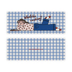 Whatcha Reading? Gingham Bookmark