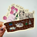 Drink wine Vinyl Glossy Sticker