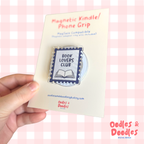 Book Lovers Club Stamp Magnetic Kindle or Phone Grip