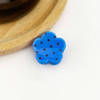 Sweet Polka Dot Flower Mini Hair Claw Clips