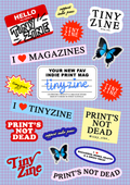 TINYZINE Official Sticker Sheet