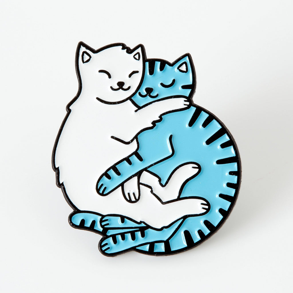 Cuddling Cats Soft Enamel Pin