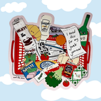Grocery Vinyl Glossy Sticker