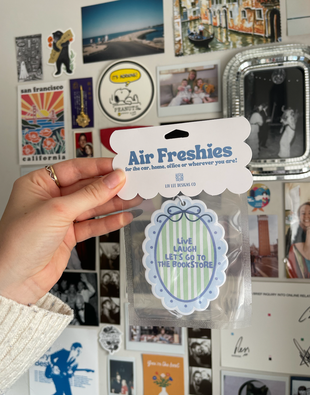 Live Laugh Let's Go to The Bookstore Air Freshener Lavender