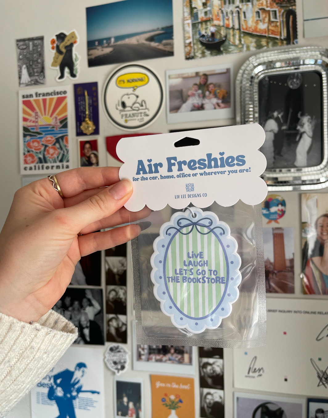 Live Laugh Let's Go to The Bookstore Air Freshener Lavender