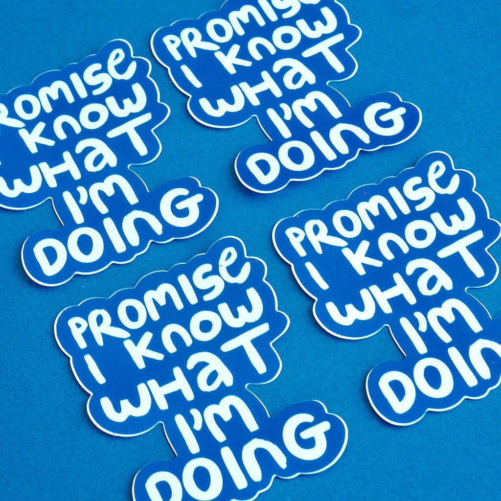 Promise I Know What I'm Doing Waterproof Vinyl Sticker