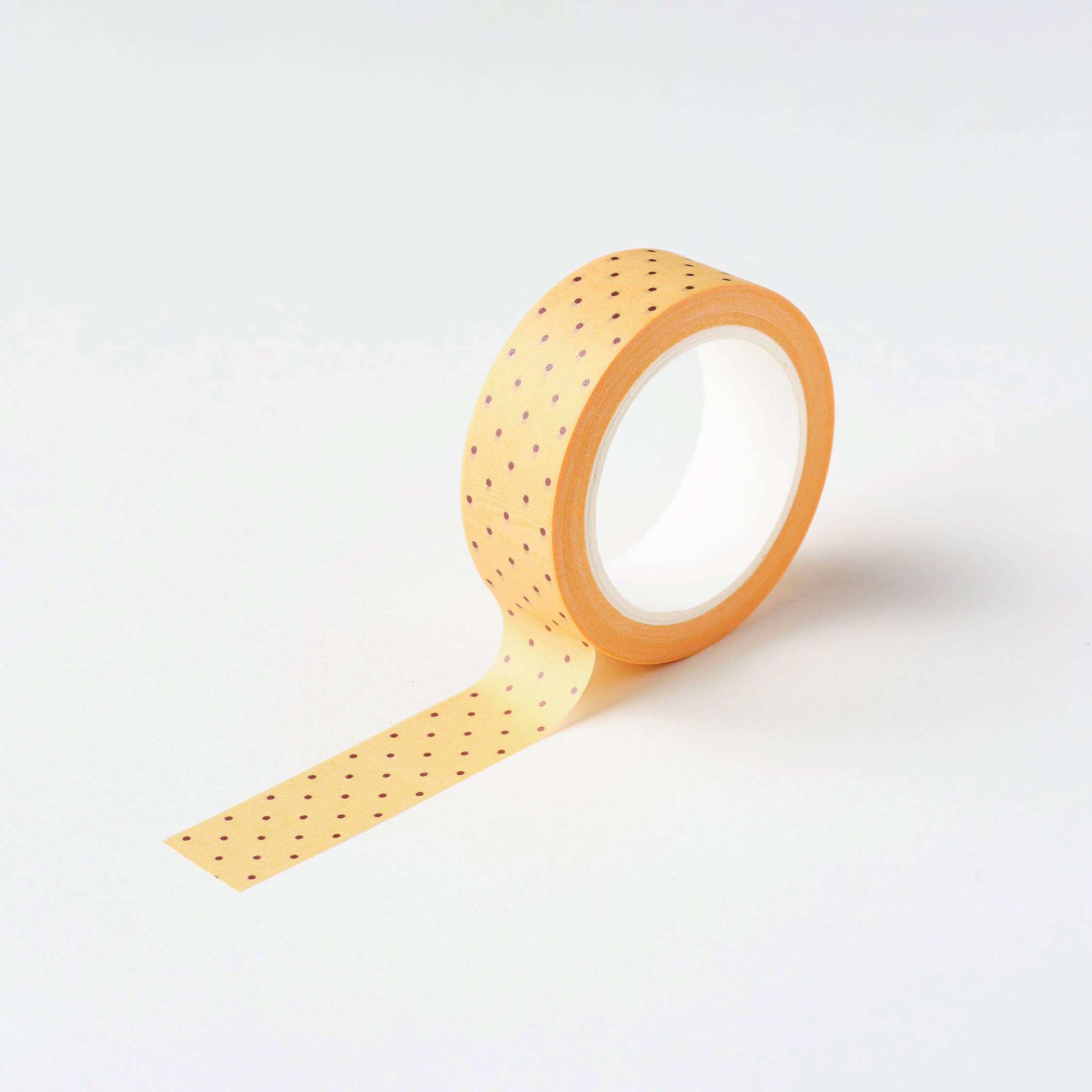 Yellow & Brown Polka Dots Washi Tape