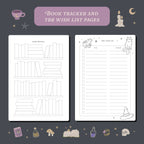 Whimsy Witch Reading Journal – 50 Book Review Notebook