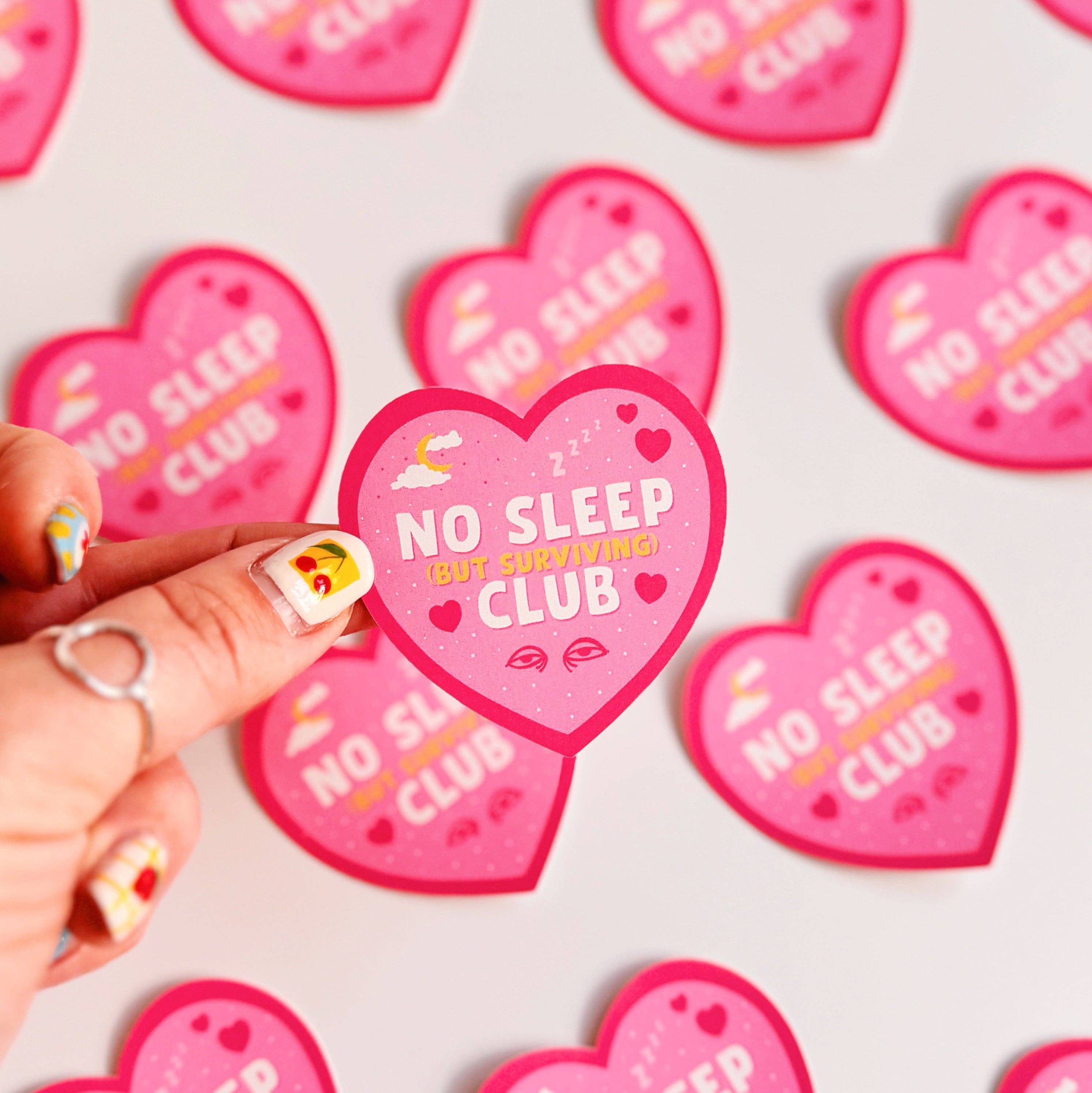 No Sleep But Surviving Sticker | Waterproof Vinyl Sticker